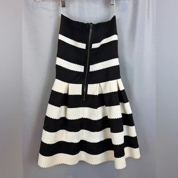 Asos Striped Strapless Sweetheart Mini Dress - Picture 5 of 9